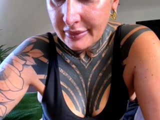 Tattooed MILF Intense Solo Toy Play