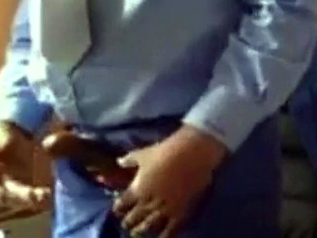 Chubby Daddy Bear Enjoys Solo Handjob and Cumshot in Private Room