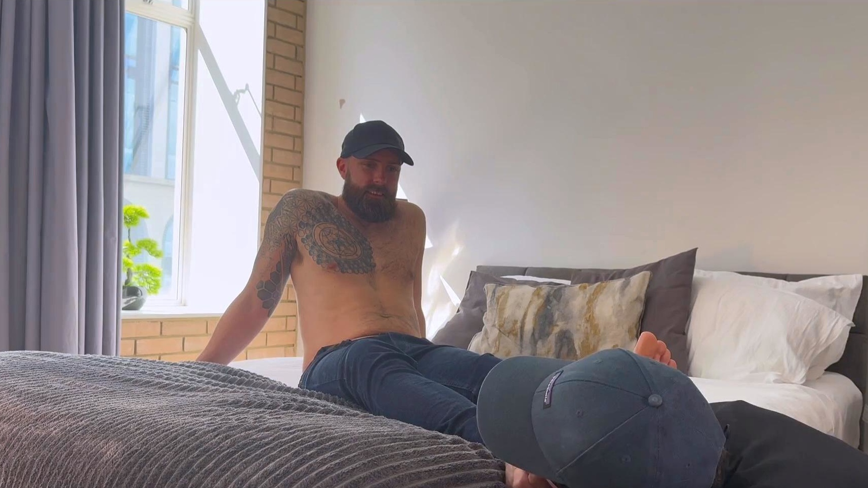 Muscular Hunks Engage in Foot Fetish Play
