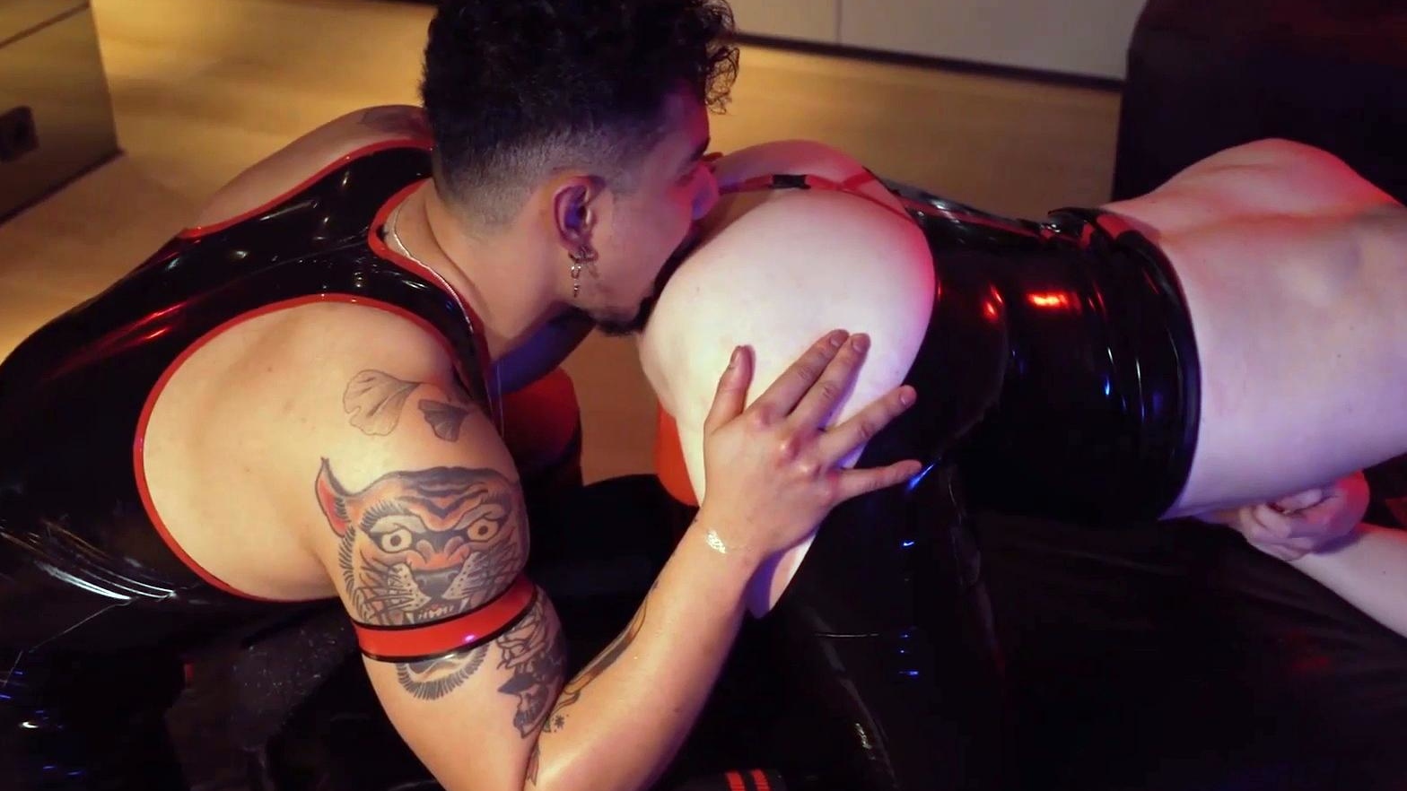 Smooth Asian Top and White Bottom Engage in Passionate Room Encounter