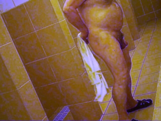 Bears Caught Naked in the Pool Shower