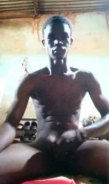 Young Black Twink Enjoys Solo Session