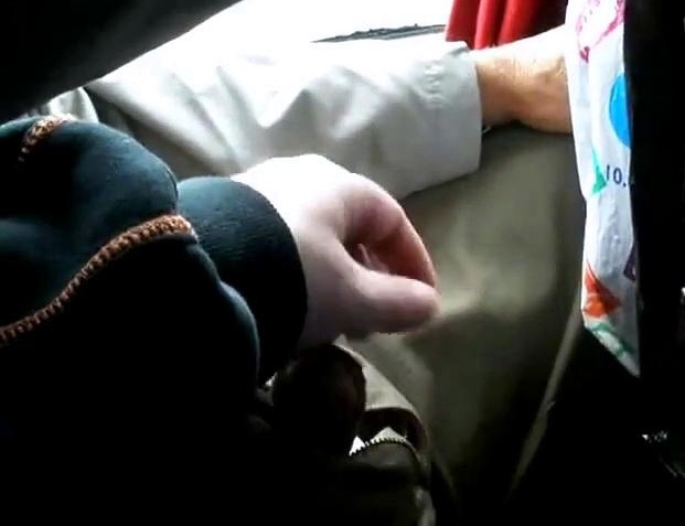Solo Guy Enjoying a Handjob in a Private Room