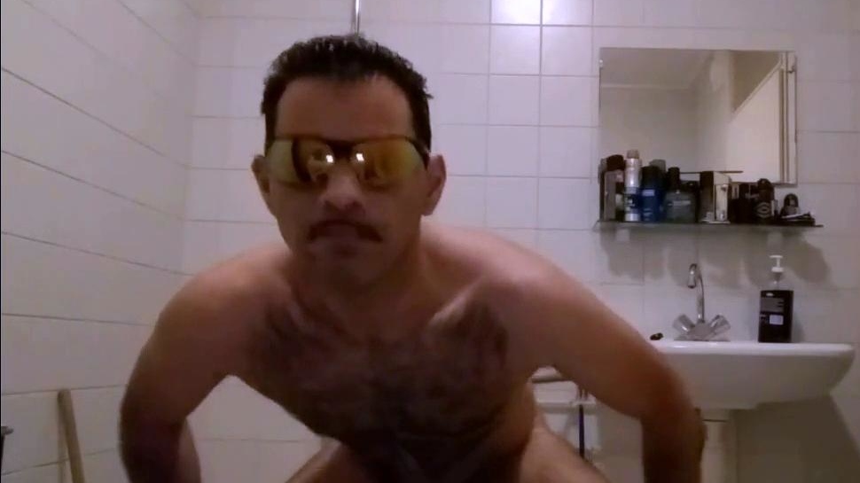 Hairy Otter Guy Gives Himself a Solo Handjob