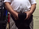 Big Balls Bareback Cum Slapping Action!
