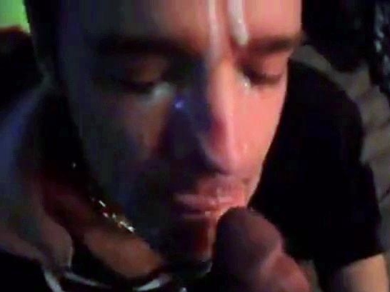 Interracial Amateur Blowjob and Facials in a Private Room