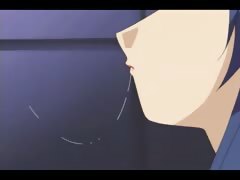 Anime girl receive the jizz on the mouth - hentai movie 39