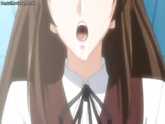 Nasty brunette sexy body anime babe gets part1