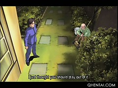 Chained hentai girl gets dripping cunt vibed and fucked