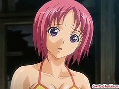 Two naked hentai babes blowjob cocks