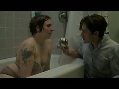 Lena Dunham chubby tits and ass in sex scenes