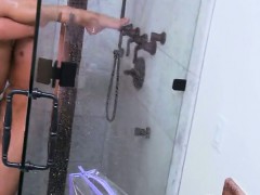 Hot Milf Fucks Young Guy in the Shower