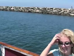 This hot little slut wanted to take a boat ride. Little did