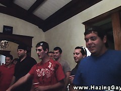 Straight college teens humiliated for their initiation