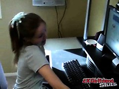 Ponytailed young exgirlfriend slut Kitty showing her tight