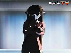 Kinky hentai lesbian babe plays with this poor chick