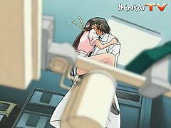 Hentai doctor uses his big tool on one of his nurses