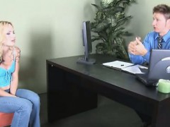 Beautiful blond teen visit sex therapist to learn about