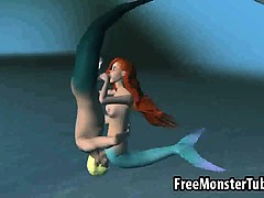 3D Ariel from the Little Mermaid gets fucked hard