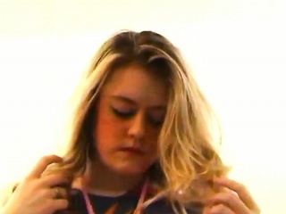 Hot Blonde With A Nice Pair Of Boobs Strips Down And Plays Hot Blonde With A Nice Pair Of Boobs Strips Down And Plays