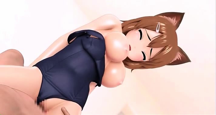 Cat girl 3D toon