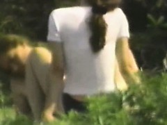 A couple fucking in public park