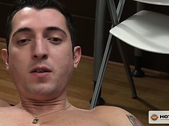 Brandon Bangs gets his ass pounded on cam for the first time