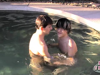 Andy And Tristan Meet Up By The Pool For This Sexy Video
