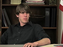 Twinks in detention start sucking for cum after teacher