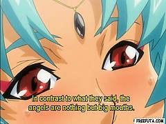 Caught hentai teen gets fucked by shemales