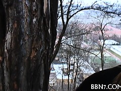 Sexy and wild public oral-service