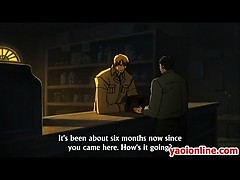 Hentai boy with hands tied gets screwed