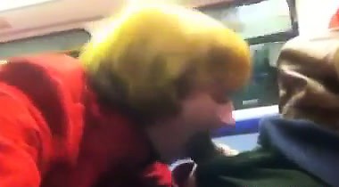 Blowjob On The Train