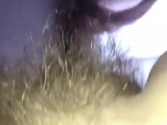 Showing Off My Wifes Hairy Vagina