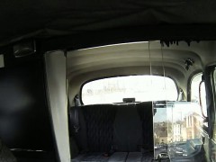 Tattooed British amateur fuck in fake taxi POV