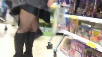 Black Skirt Out In Public