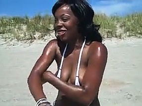 Black Woman On The Beach