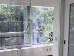 Sexy little step sister in the shower