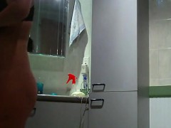 Wife gets naked - spy cam