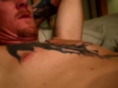 Mature gay duo give each other facials