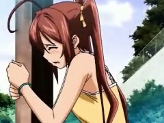 Shy anime gets clit rubbed until getting wet