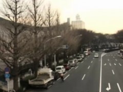 Publicsex loving asian drilled in a car