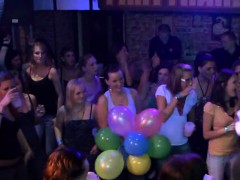 Yong beauteous gals in club are happy to fuck