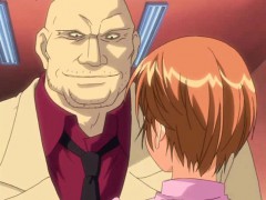 Anime teacher rubbing a dick