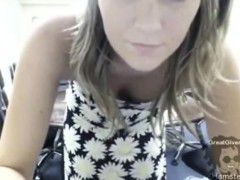 Webcam Girl Masturbates In Conference Room