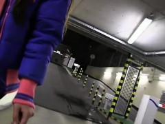 Wet teen sex at work