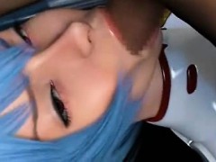 Animated sex doll getting mouth screwed
