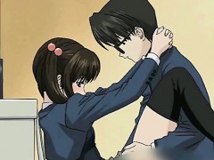 Saucy anime honey getting wet pussy fingered