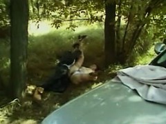 Mature Redhead Slut Fucking Outdoors