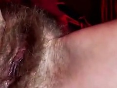 Blonde Granny Shows Of Her Hairy Pussy